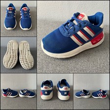 SCARPE DA GINNASTICA SNEAKERS ADIDAS ORTHOLITE TAGLIA 25 COLORE BLU-BIANCO-ROSSO