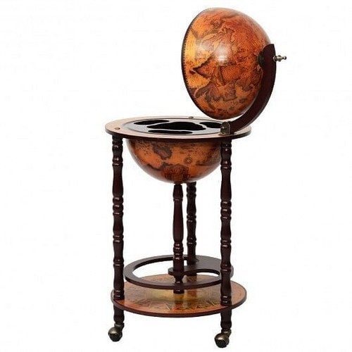 16th century wood globe wine - globe,