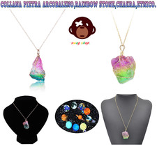 collana,pietra arcobaleno,Rainbow Stone,chakra,etnico,hippie,rasta,yoga,reiki