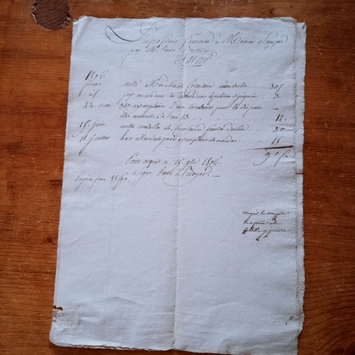 Antica lettera pieghevole - antica,