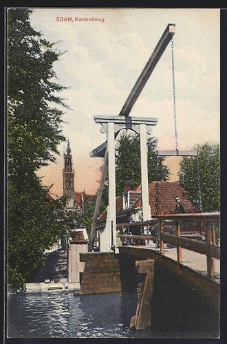 Cartolina edam kwakelbrug - edam,,