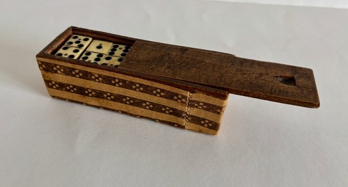 Antico set domino legno - , osso