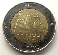SAN MARINO 500 LIRE 1987
