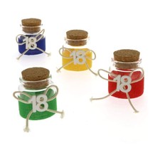 12 pz barattolo vetro festa 18