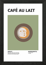 Cafe au lait poster arte da