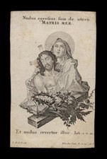 santino incisione 1700  MATRIS MEA  klauber