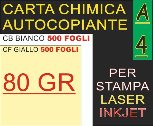 500x2 fogli carta 80gr - 500x2,