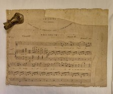 MERCADANTE Giuseppe Saverio. ANDRONICO. Cavatina per Cembalo. 1830 circa