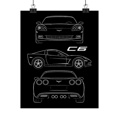 Poster chevy corvette - poster, c6