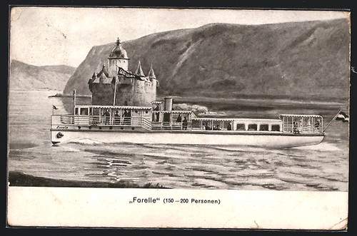 Cartolina piroscafo trota - , in