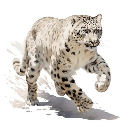 Adesivi leopardo delle nevi - 2,
