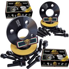 KIT 4 Distanziali Ruote e Bulloni NERI* 15 + 20 mm x FIAT Panda Cross 4x4 Ibrida