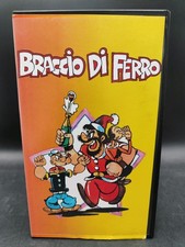 VHS Braccio Di Ferro Cartone Animato Bruto Natale Olivia Oil Poldo Pisellino