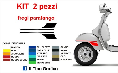 Kit adesivi fregi vespa - adesivi, px