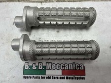 COPPIA PEDANE POGGIA PIEDI ALLUMINIO DX SX HONDA YAMAHA SUZUKI KAWASAKI VEDI ...