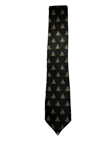 Cravatta nera gialla past - cravatta,