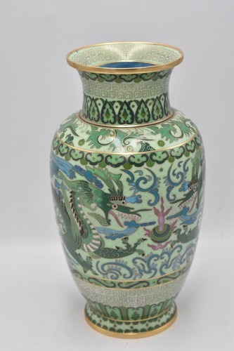 Vaso cloisonné cinese vintage - vaso,