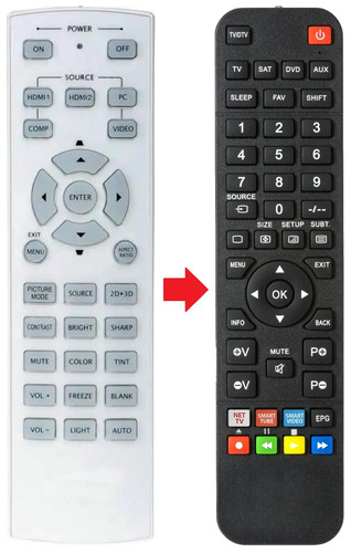 Telecomando adatto per - , vivitek