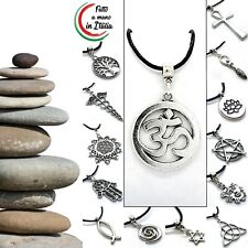 collana uomo donna girocollo con ciondolo pendente amuleto simbolo spirituale