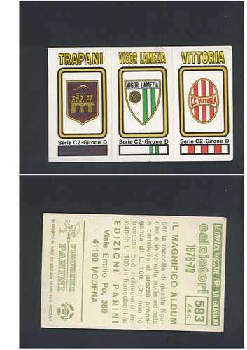 Fig calciatori panini - panini, 1978-79