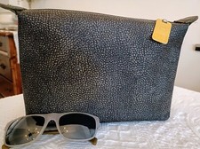 BORBONESE Redwall Pochette Busta Pelle Vintage anni '70 Ciondolo Numero Serie