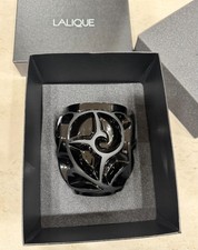 Vaso piccolo Lalique Tourbillons - Nero
