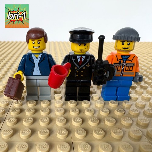Lego town aeroporto pilota - lego, +