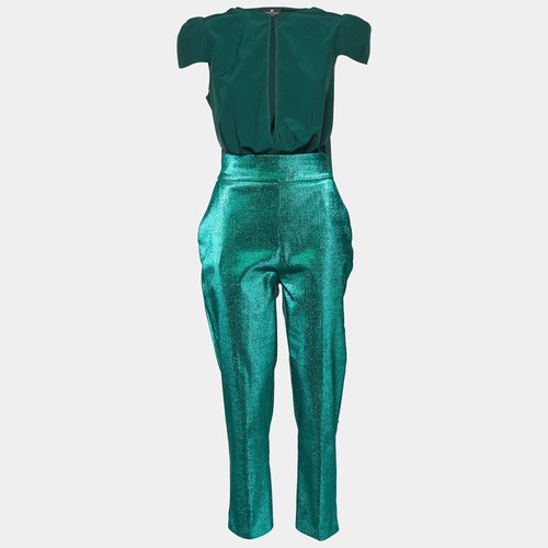 Set pantaloni lurex body - , verde