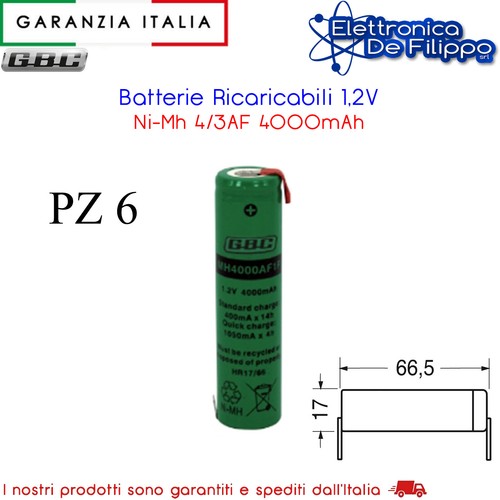 Batterie ricaricabili 2v - 6,