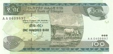 ETIOPIA ETHIOPIA 100 BIRR ANNO