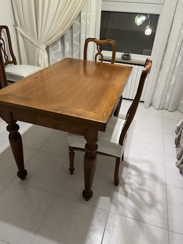 Tavolo allungabile con - allungabile, sedie