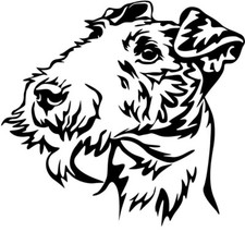 Adesivo FOXTERRIER - adesivo auto - sticker - filo pelo testa Fox Terrier #94