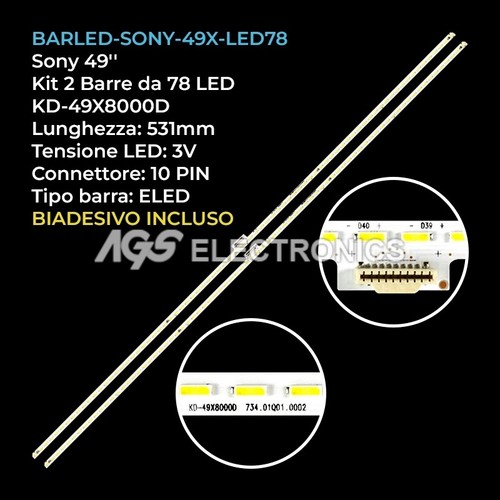 Kit barre strip led tv - kit, 78