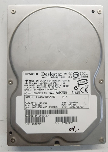 Hitachi deskstar 3gb - deskstar, 82.3gb