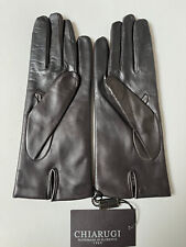 Guanti da donna in morbida pelle Chiarugi Firenze testa di moro taglia 7,5