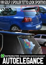 SPOILER POSTERIORE SUL TETTO VW GOLF 5 2003-2008 ABS LOOK SPORTIVO - VETRORESINA