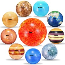 Solar System Planet Stress Balls 10PCS, Giocattoli Educativi per Adulti Bambini Regali