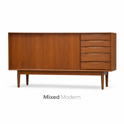 Swedish modern teak - swedish, 57”