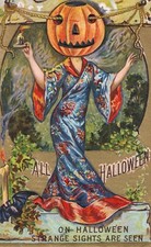 Unused Postcard Halloween