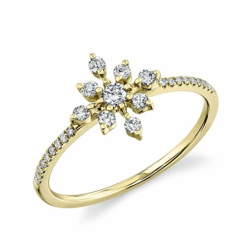 Anello stella fiocco neve - anello,