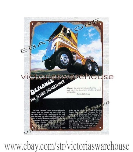 Insegna latta metallo camion
