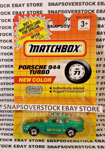 1992 matchbox green porsce - 1992,