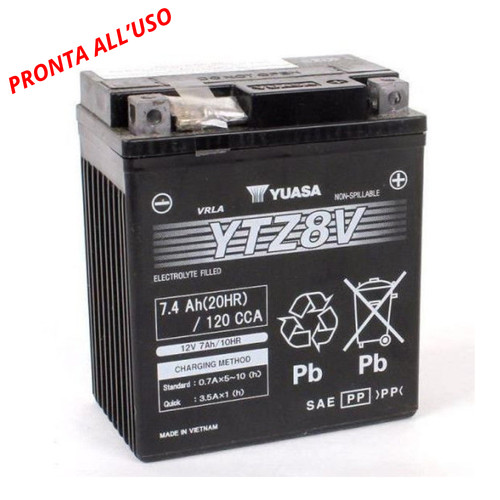 Batteria yuasa yt8zv - honda, sh