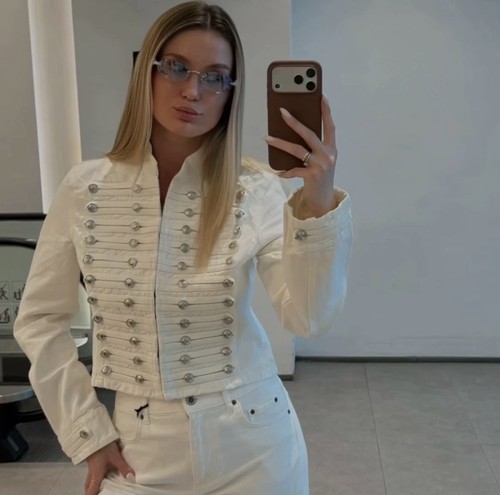 Zara giacca denim nuova donna - giacca,