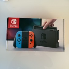 NINTENDO SWITCH CONSOLE GRIGIA E NEON BLU E NEON  ROSSO JOYCON COMPLETA SCATOLA