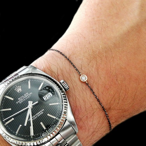 Bracciale uomo oro nero kt - uomo,