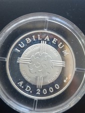 MEDAGLIA GIUBILEO ANNO 2000! ORIGINALE CON GARANZIA! 10,50 GRAMMI ARGENTO '925