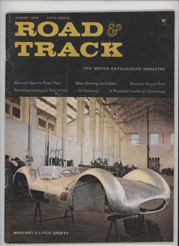 Road track august 1959 - road,