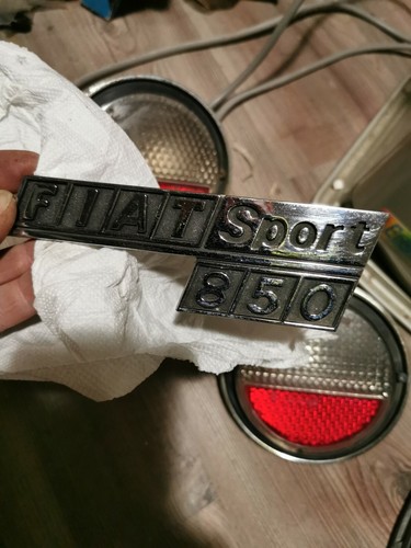 Fregio scritta stemma - fiat, 850
