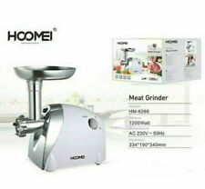 Tritacarne Elettrico Motore 1200 W 3 Trafile  da Taglio e Lame in Acciaio Inox 